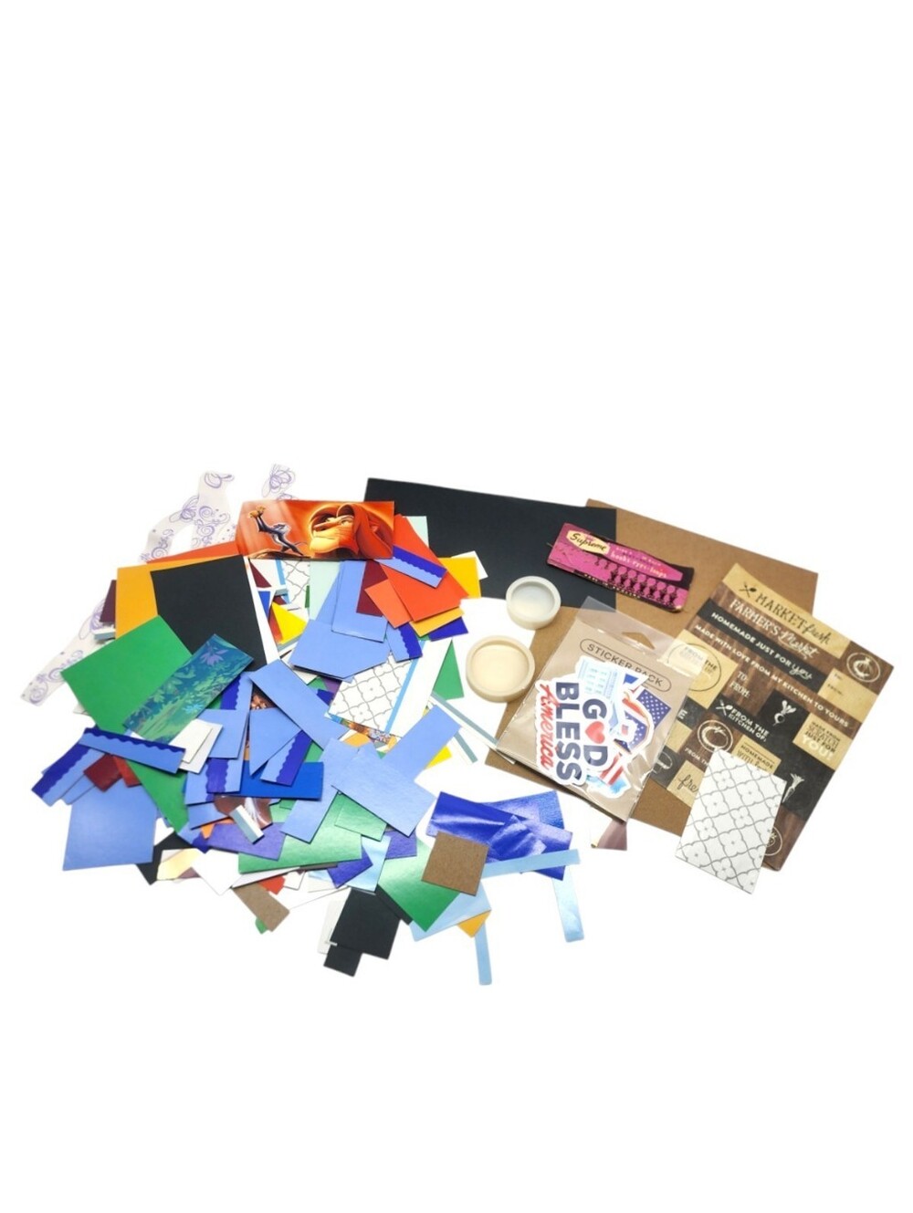 Over 220pc Junk Journal Scrapbooking Craft set, Silicone Molds, Etc
